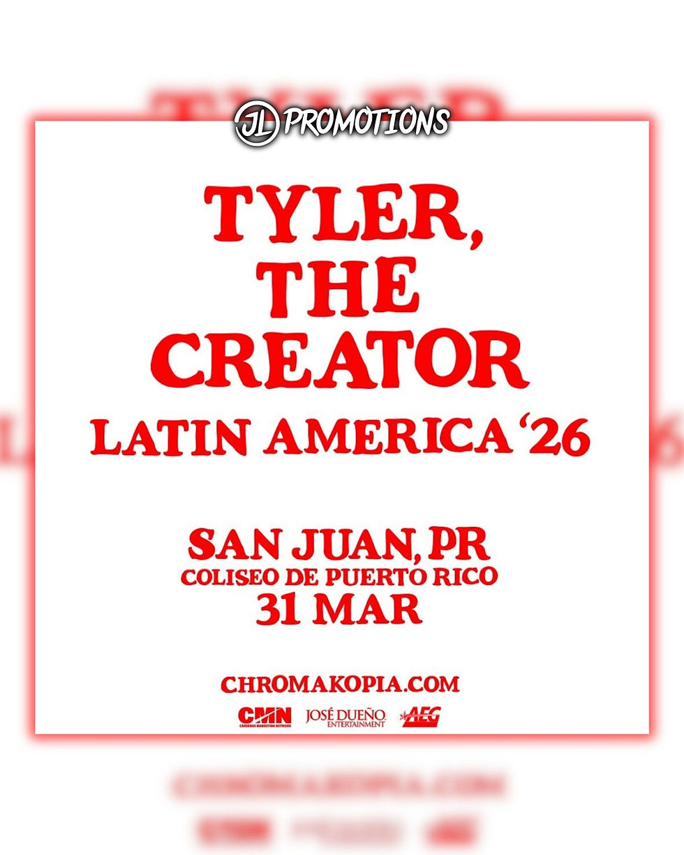 🎟️ Estacionamiento Reservado —Tyler, The Creator Latin America '26