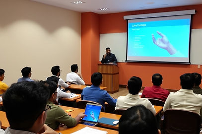 Live Class on projector in a college Classroom (50 Students ) with the help of Faculty .jpg