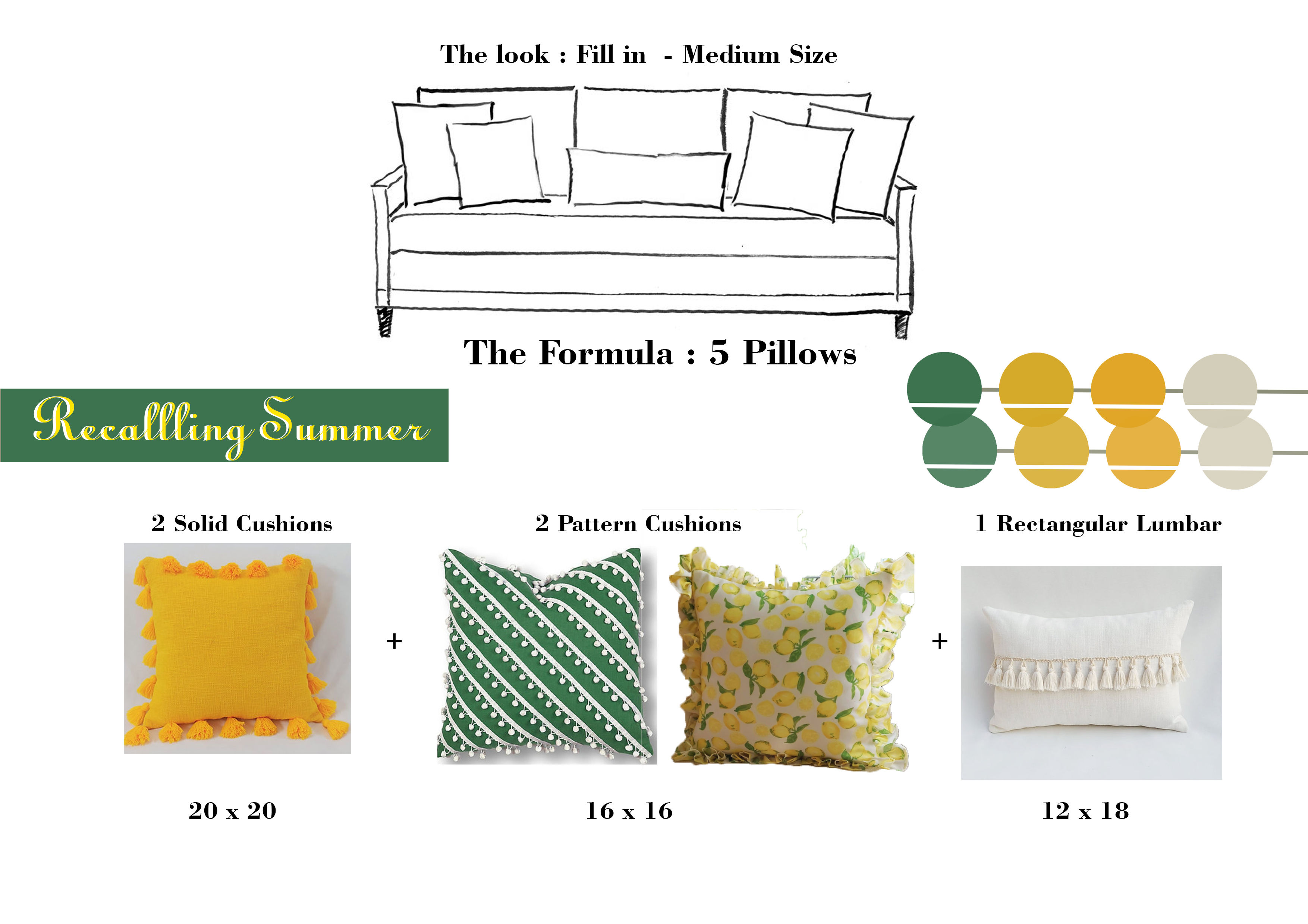 Recalling Summer Cushion Cover Combo