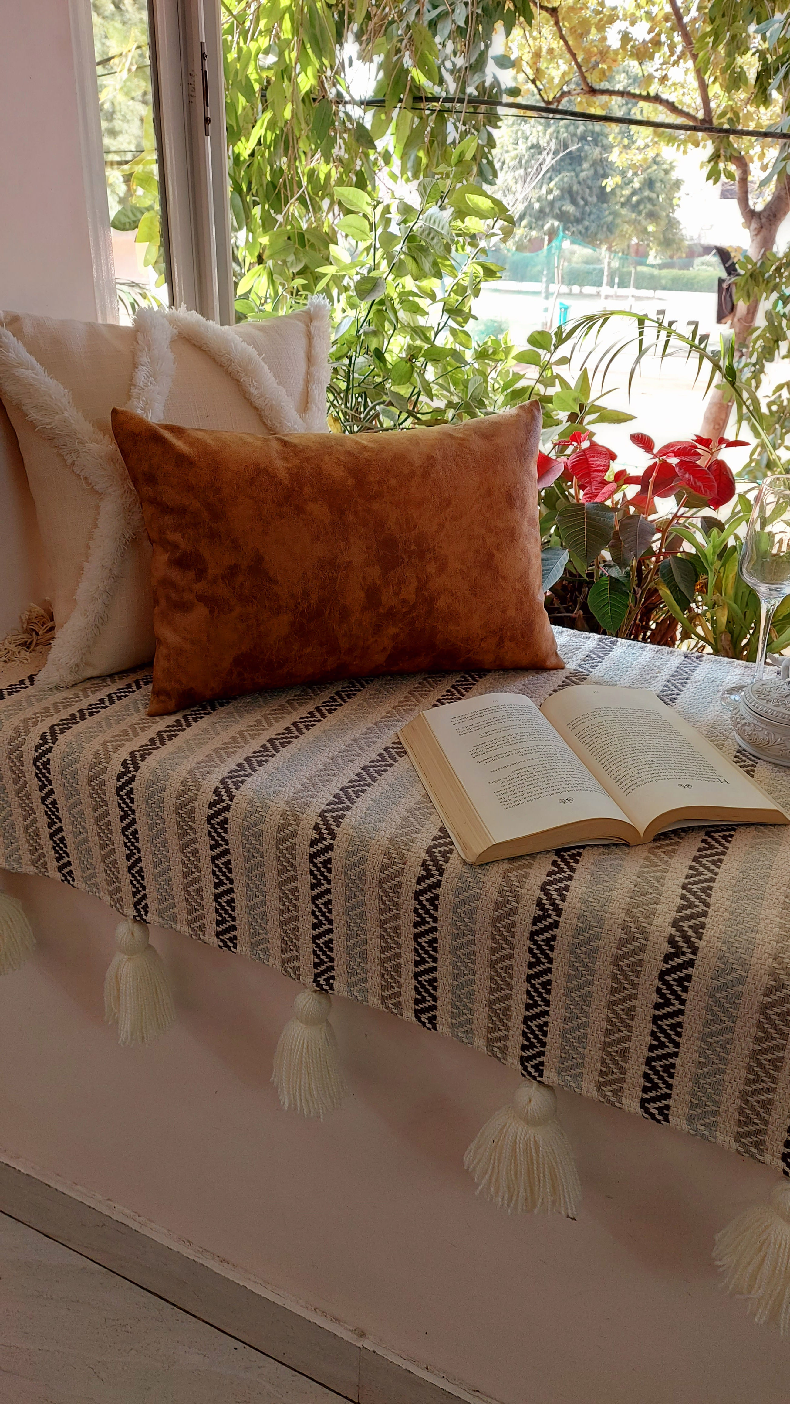 Leather Rectangular Cushion Cover