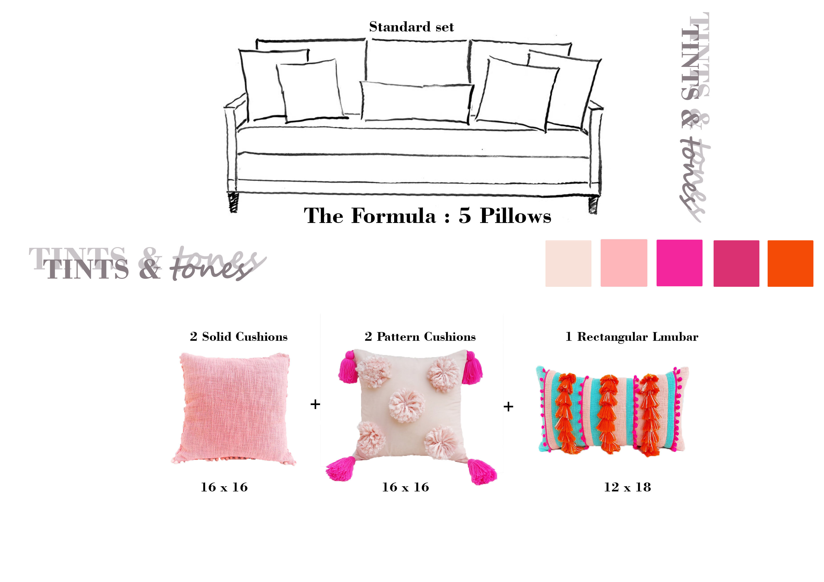 Tints and Tones Cushion Cover Combo