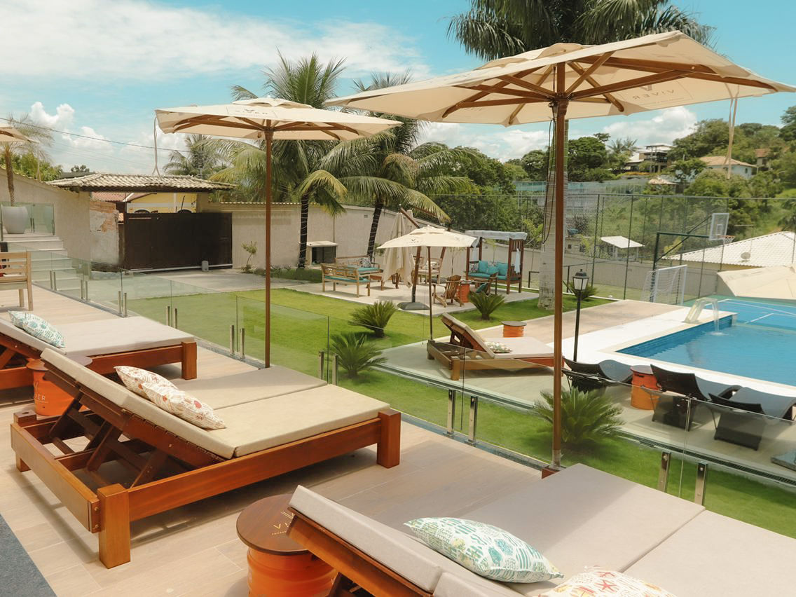 Omb. central Standard PLUS 1,9x1,9m - Alumínio Linheiro - TECIDO OLEFIN