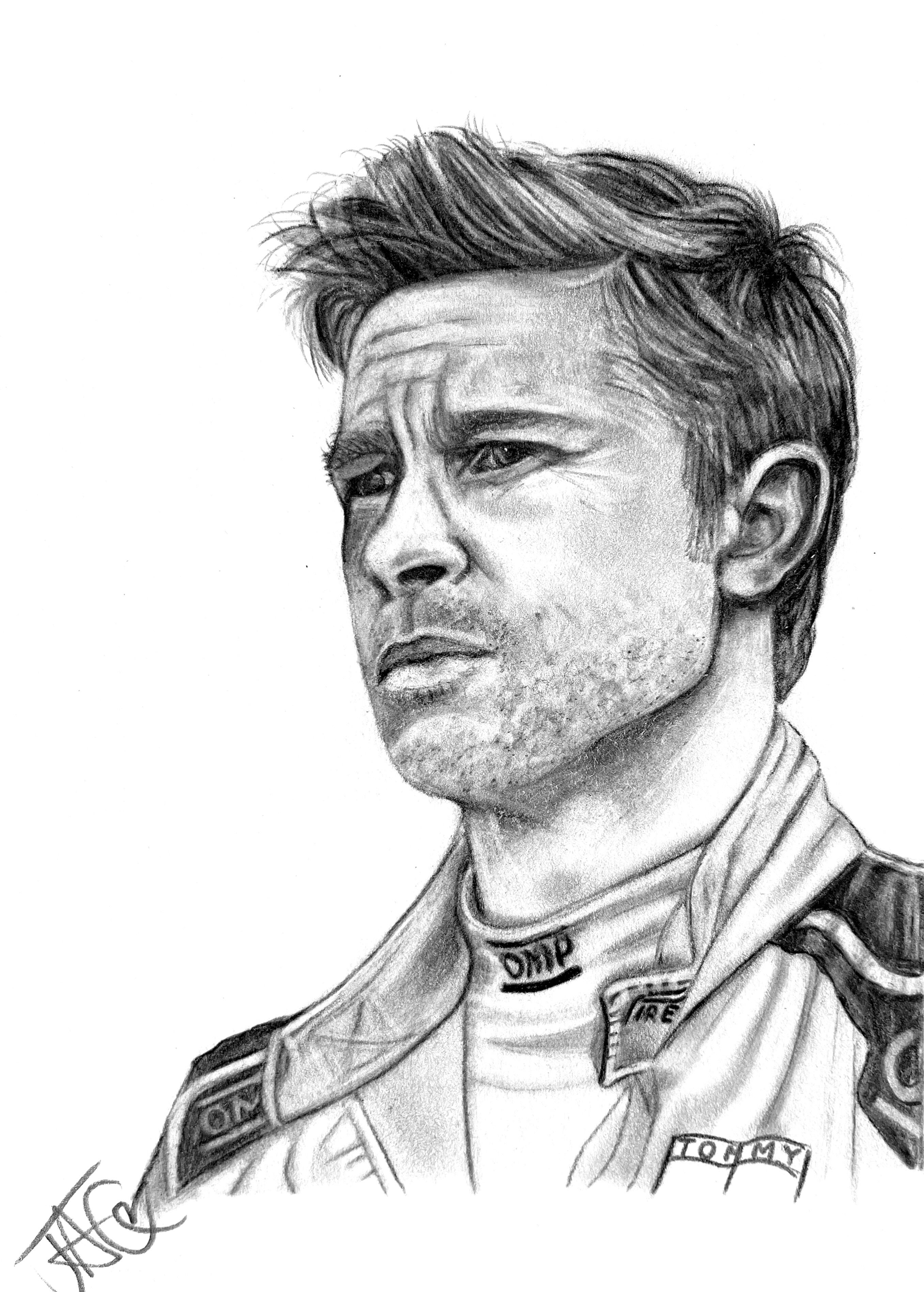 Brad Pitt (Sonny Hayes) Art Print