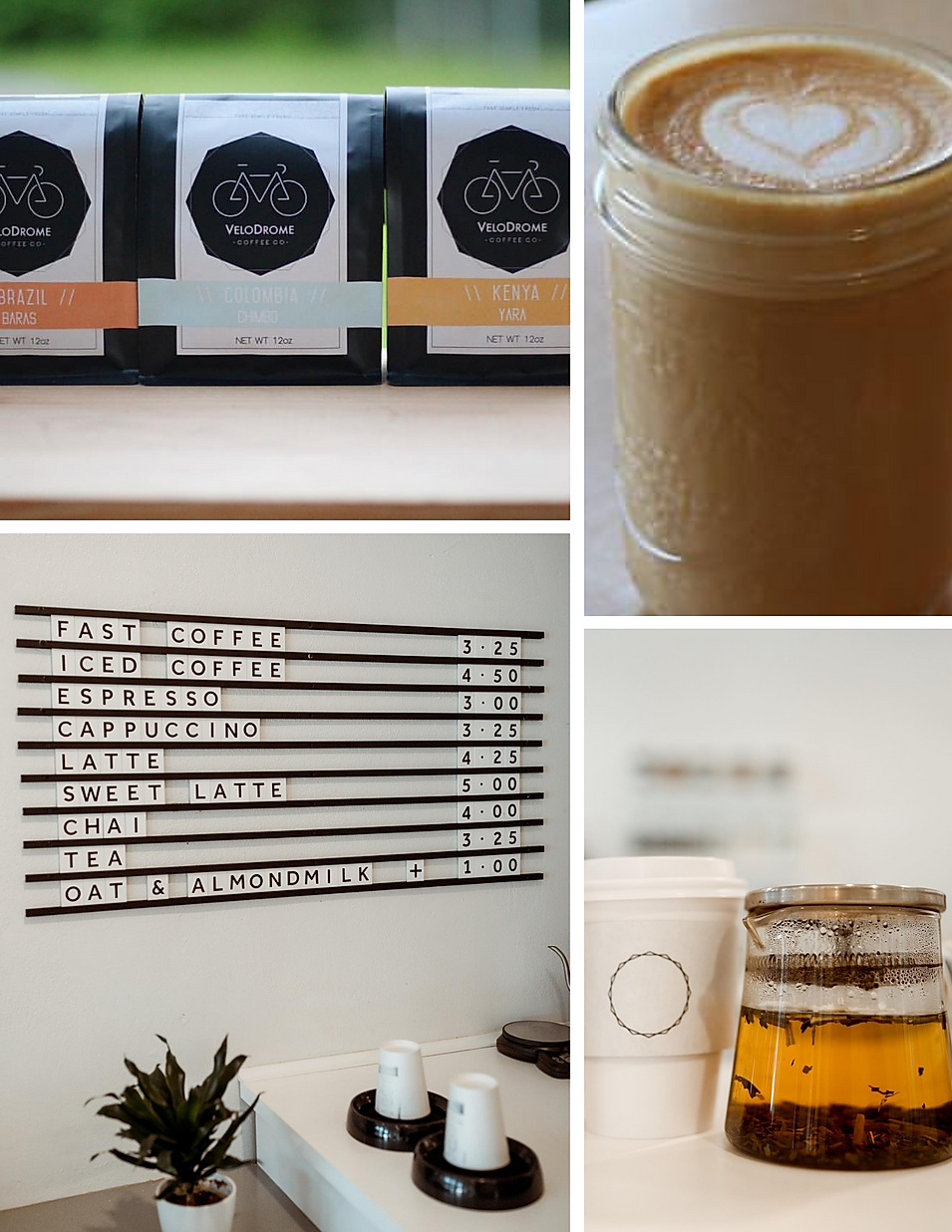 Velodrome coffee roaster espresso latte hours beans location deals Marquette Now