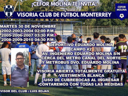 VISORÍAS CLUB DE FÚTBOL MONTERREY EN CDMX