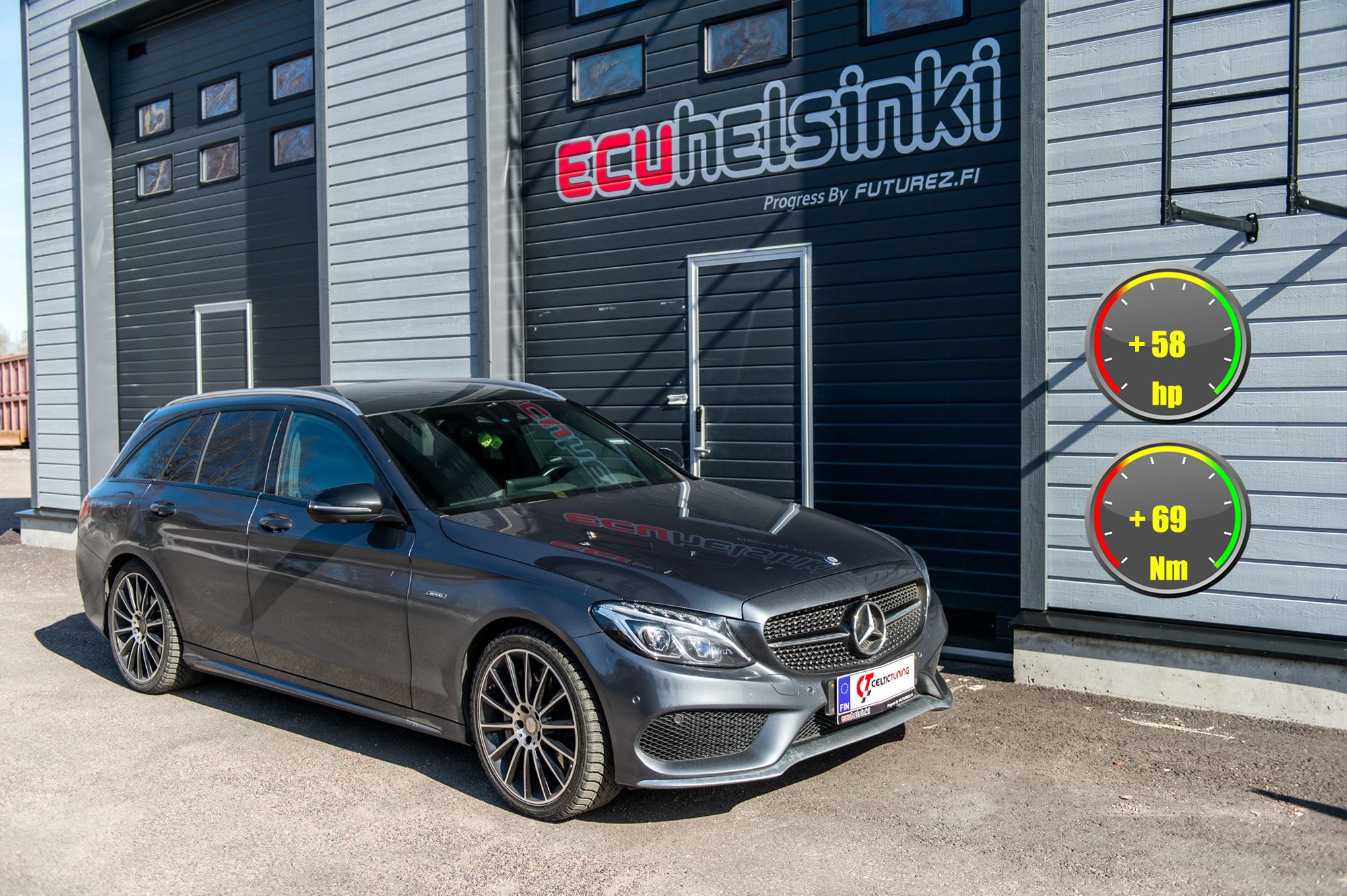 MB C450 AMG celtic tuning lastutus