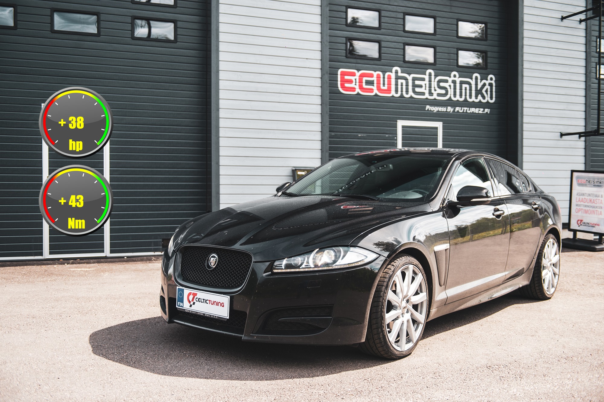 Jaguar XF lastutus celtic tuning