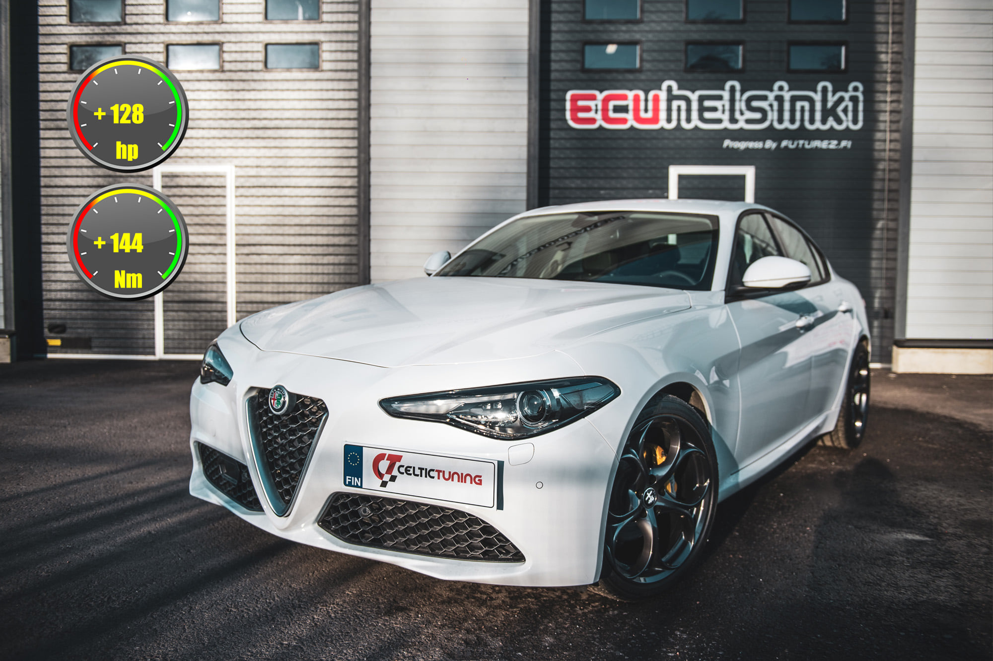 Alfa Romeo Giulia lastu celtic tunin