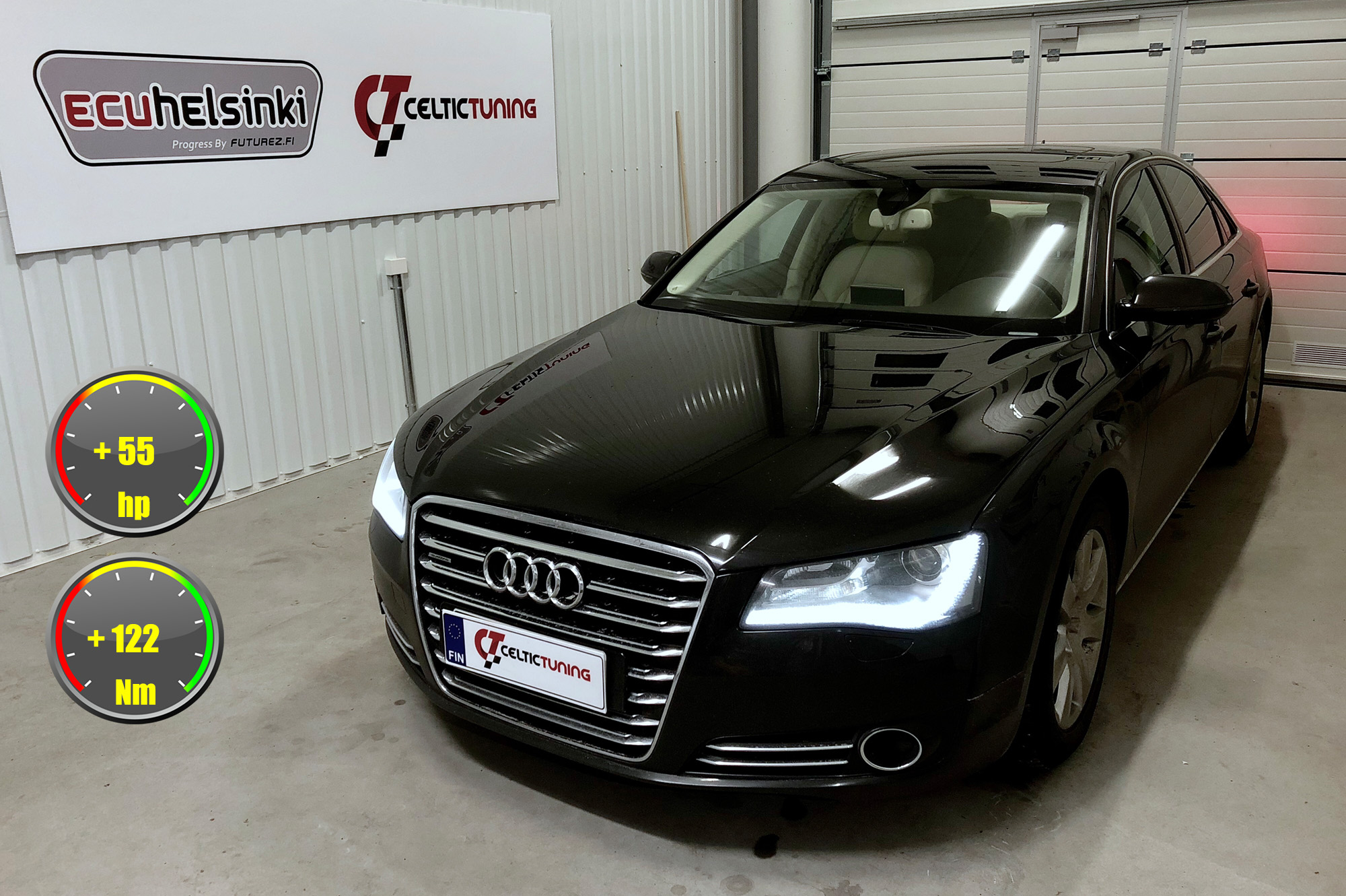 Audi A8 V8 optimointi celtic tuning