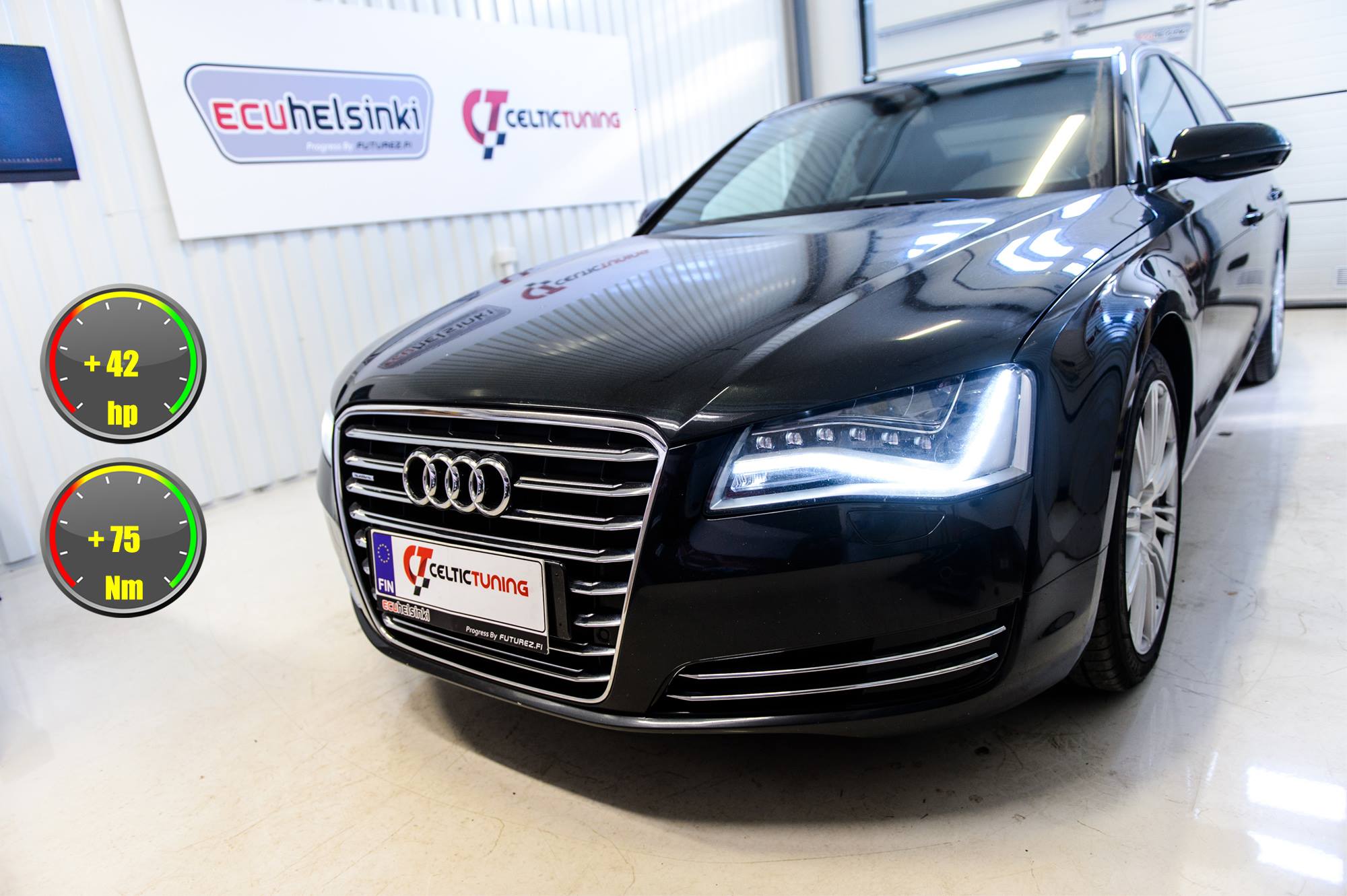 Audi A8 celtic tuning lastutus