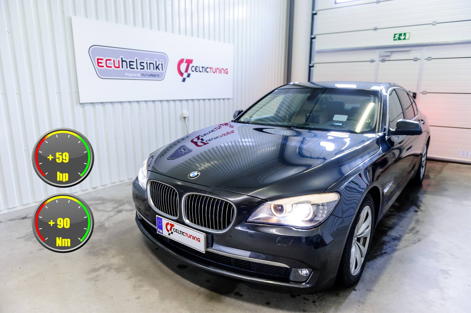 BMW 740D optimointi celtic tuning