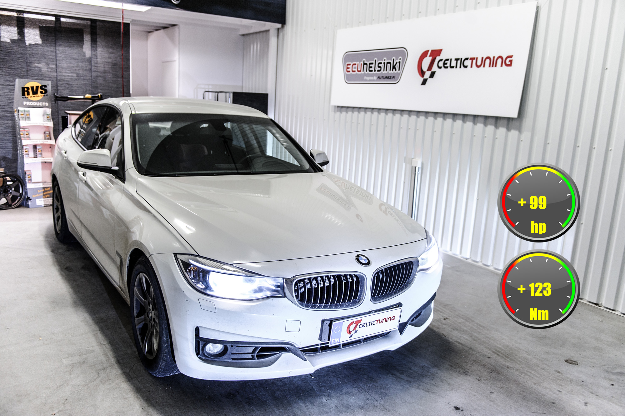 BMW 320i GT optimointi celtic tuning