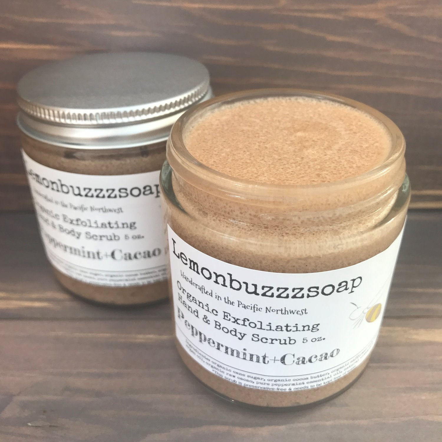 Organic Chocolate Peppermint Exfoliating Scrub