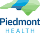 Logo for Piedmont HEALTH, showing a stylized green and blue North Carolina map.