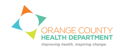 Orange County Health Department logo, Improving health. Inspiring change.