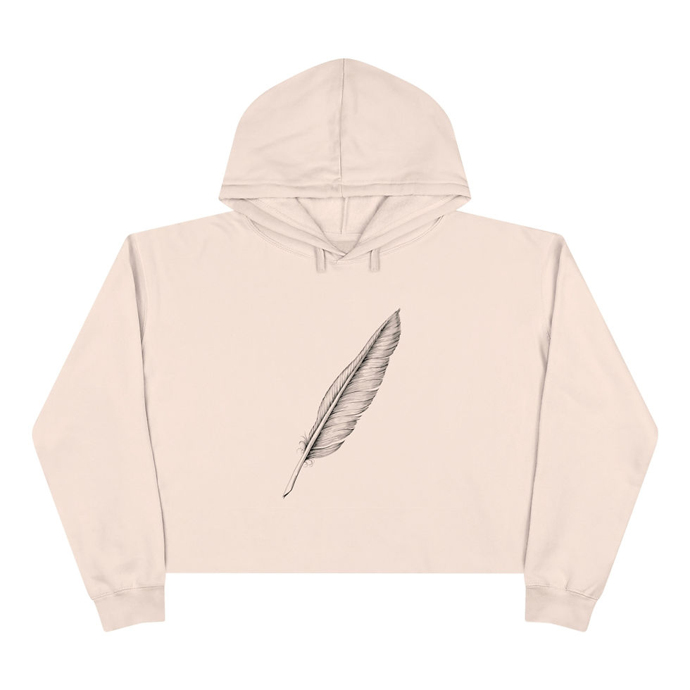 Thumbnail: Crop Hoodie - Jane Austen Quote - Saving Myself for Mr. Darcy