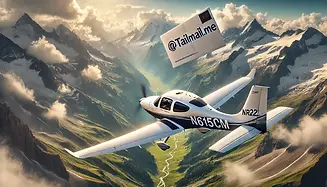 DALL·E 2025-01-08 12.42.26 - A Cirrus SR22 airplane flying gracefully over a breathtaking