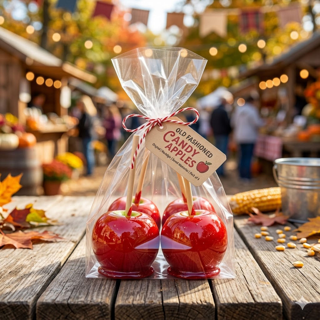 Old Fashion Red Candy Apple