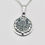 Thumbnail: Silver thistle round pendant