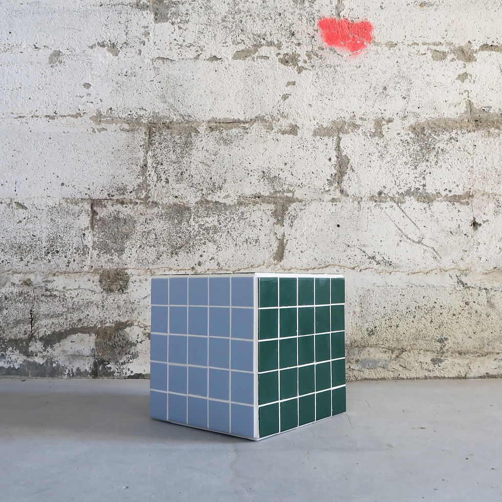 Miniature : Le cube bicolore 26 x 26 - vert et bleu de Sartilly