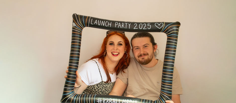 Emma and Barry in the new photobooth