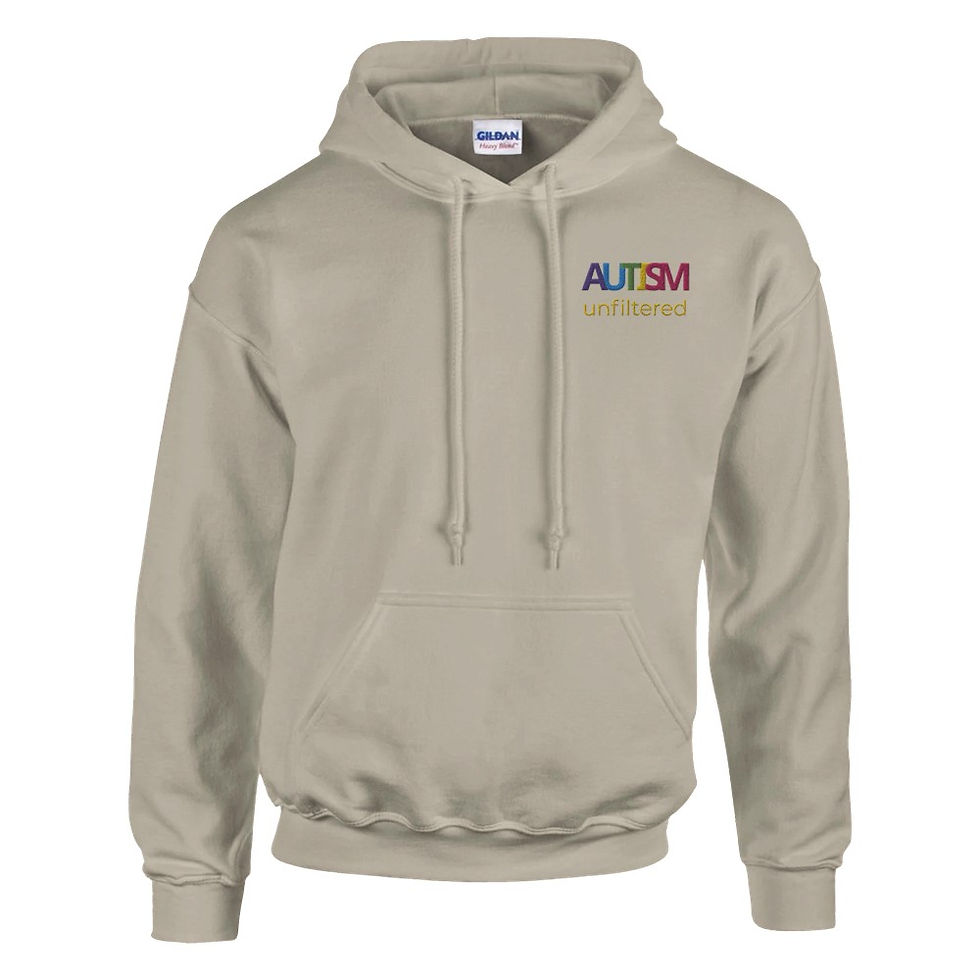 Miniature : Classic Unisex Pullover Hoodie - Autism Unfiltered Embroidery