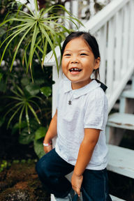 Hawaii Island Holualoa street family photographer