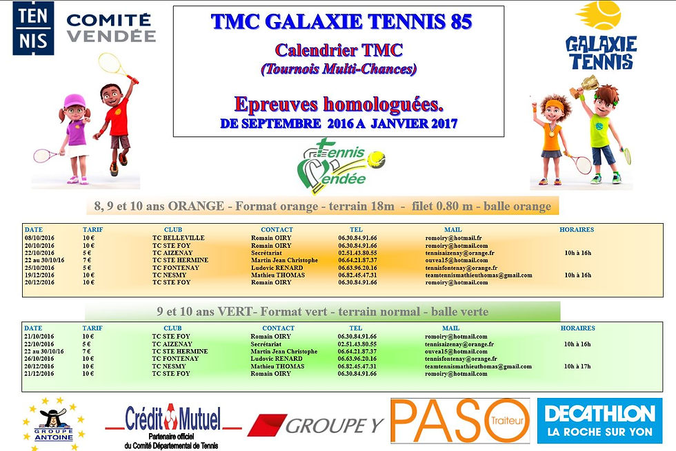 calendrier tmc galaxie