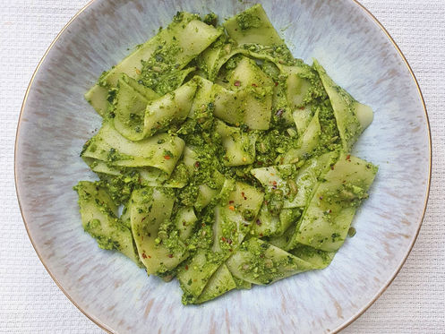 Tuscan Cavolo Nero Pesto Pappardelle