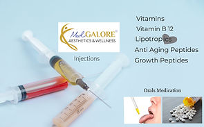 Weight loss injection, vitamin injections, nutrition and wellness injections, peptide injections at MedGalore Aesthetics & We