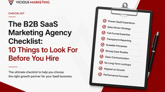 B2B SaaS Marketing Agency Checklist
