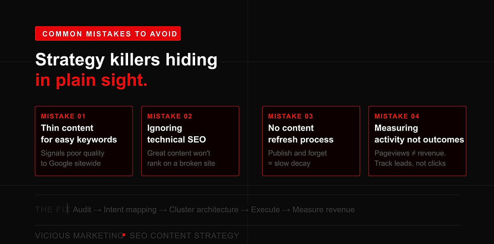 Common Mistakes to avoid in Content Marketing