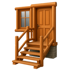 Kamalaft kleidas, kāpnes, durvis