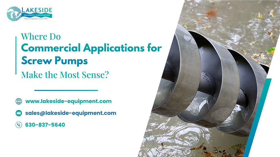 Commercial Applications for Screw Pumps
