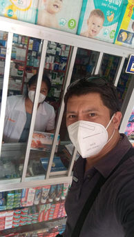 Carlos Pereira en pleno trabajo de campo
