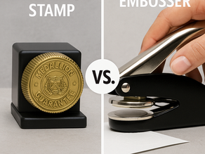 Understanding the Difference Between a Medallion Stamp and an Embosser