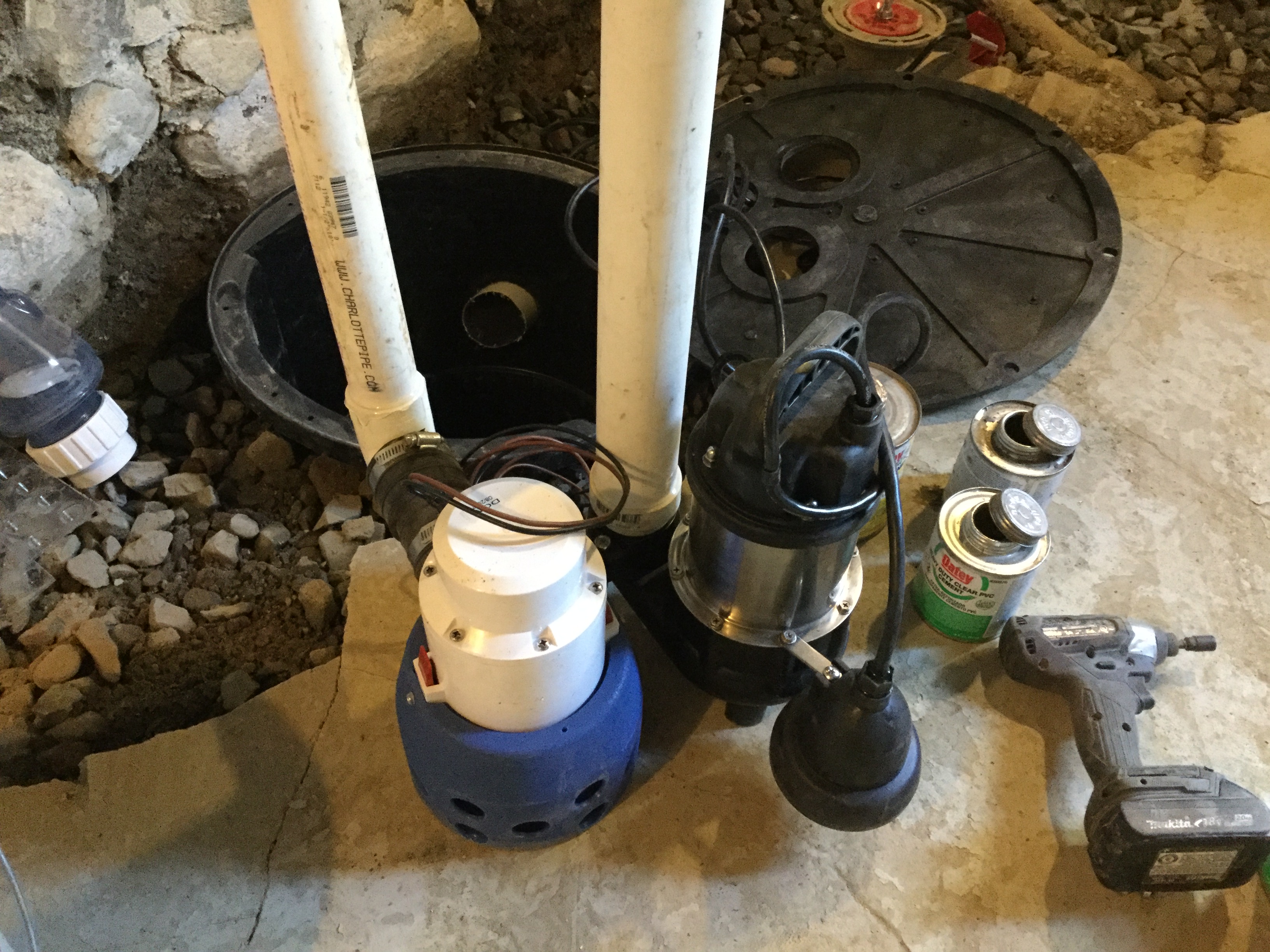 Basement waterproofing