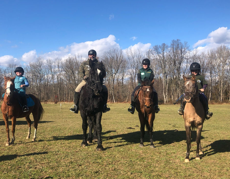 The Caban family and their horses