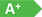 A+ on green background