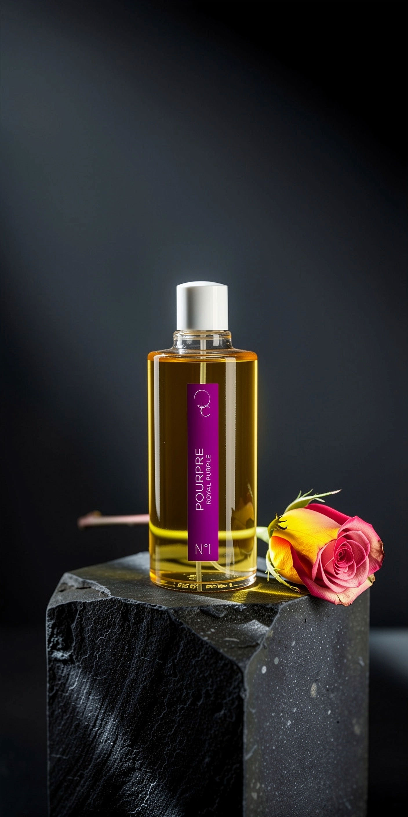 Huile de massage n°1 reliée à la couleur POURPRE 100ml