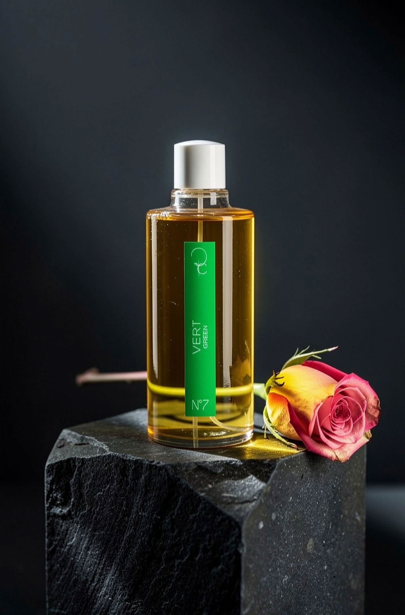 Huile de massage n°7 reliée à la couleur VERT 100ml
