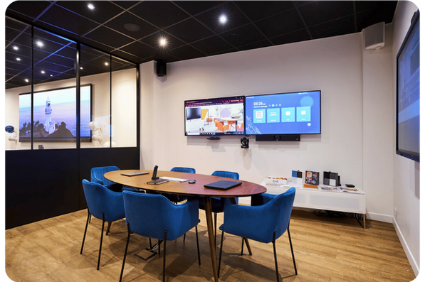 Notre showroom - Système de visioconférences et écrans interactifs