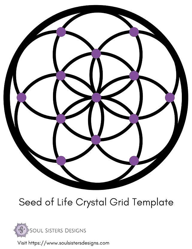 Soul Sisters Options Site image about Printable Crystal Grid named Soul Sisters Ideas Web site