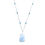 Miniatura: Blue Opal, Blue Kyanite and Blue Lace Agate Healing Crystal Necklace with Chalcedony Pendant handmade by Soul Sisters Design
