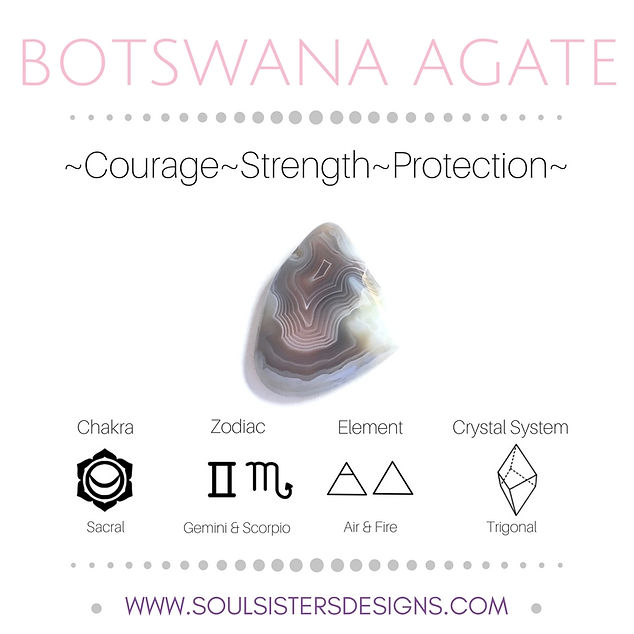 Metaphysical Healing Properties for Botswana Agate