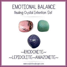 Emotional Balance Healing Crystal Intention Set