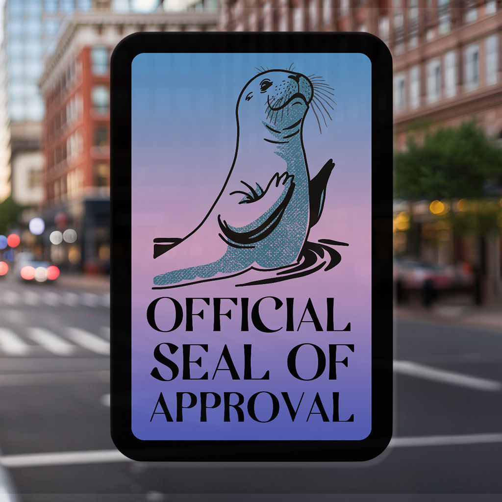 Official Seal of Approval Sticker