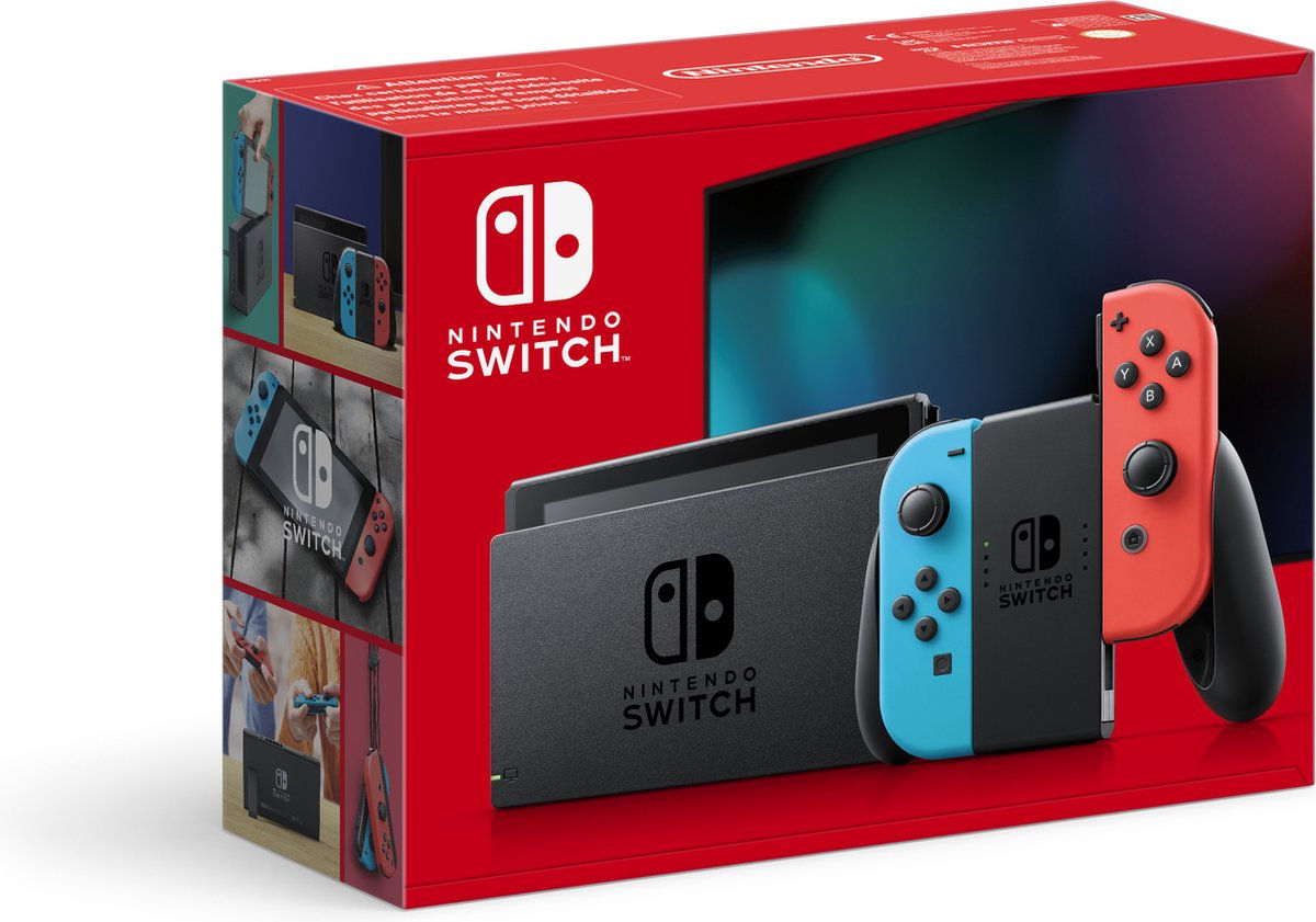 Nintendo Switch Console v2 - Blauw / Rood