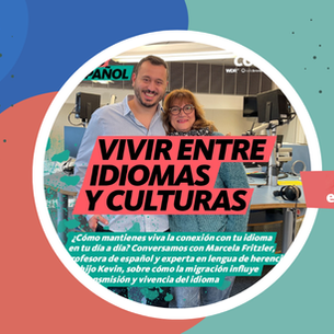 En nuestro diálogo, emitido por COSMO en español, surge una reflexión profunda sobre lo que significa conservar la lengua de herencia y las raíces culturales en el contexto migratorio alemán.