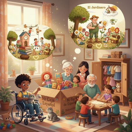 La nueva Cajita de Español para prelectores busca que el idioma no sea una tarea, sino un espacio de disfrute compartido. 